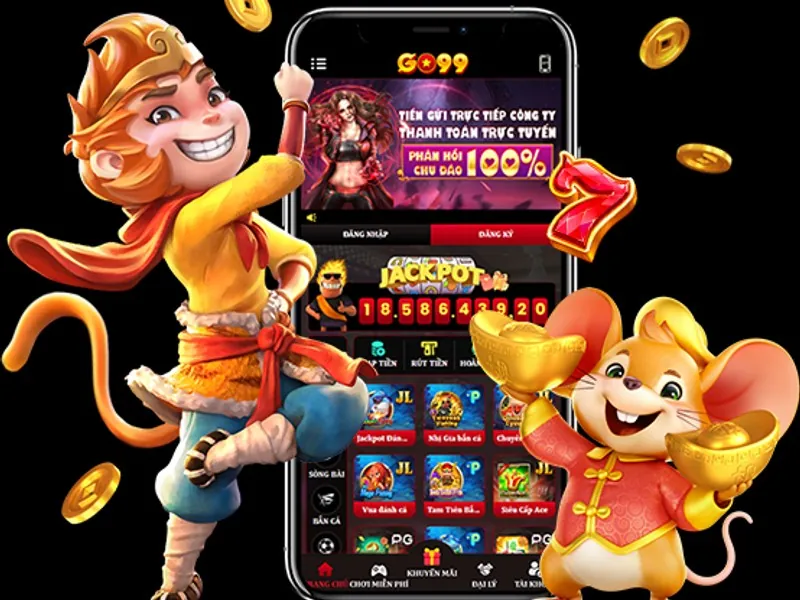Một chiếc điện thoại thông minh hiển thị ứng dụng MCW Casino Đá Gà với các tùy chọn đăng ký/đăng nhập và biểu tượng tải xuống, nhấn mạnh tính tiện lợi của cá cược trên di động.